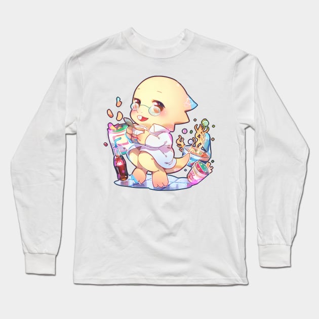 undertale- alphys Long Sleeve T-Shirt by Clivef Poire